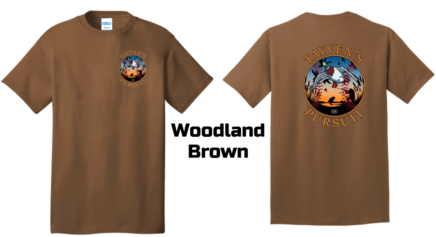 Woodland Brown - Front &amp; Back Logo