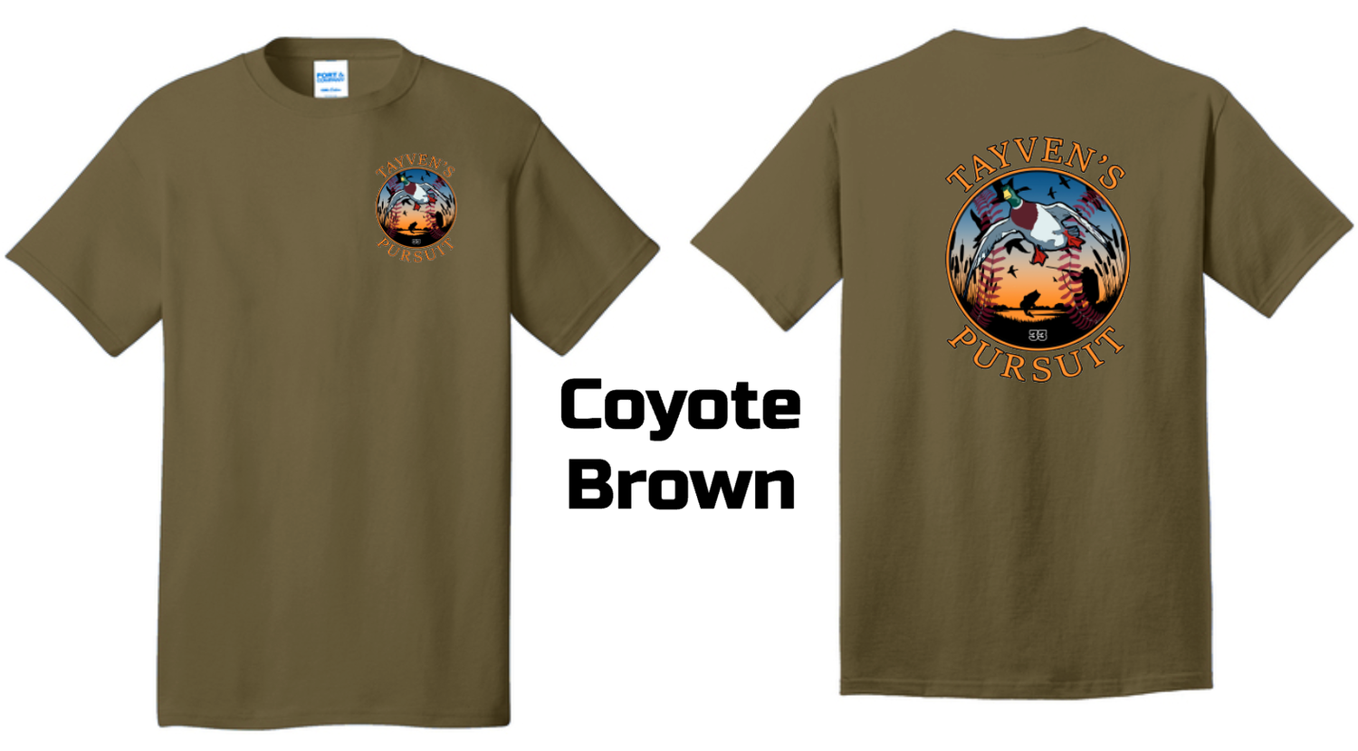 Coyote Brown - Front &amp; Back Logo