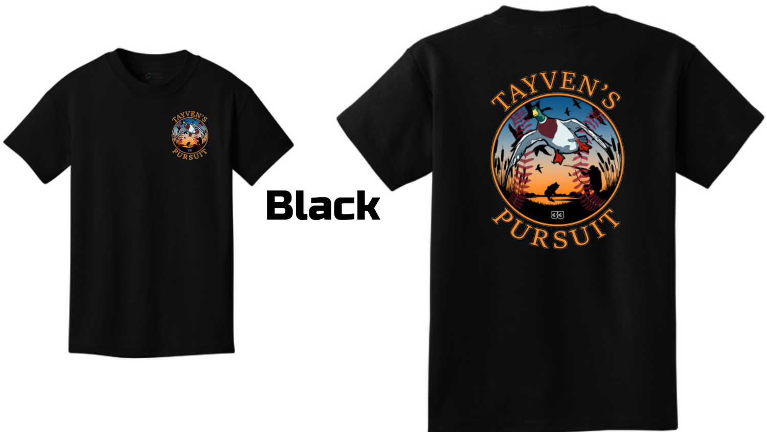 Black - Front &amp; Back Logo