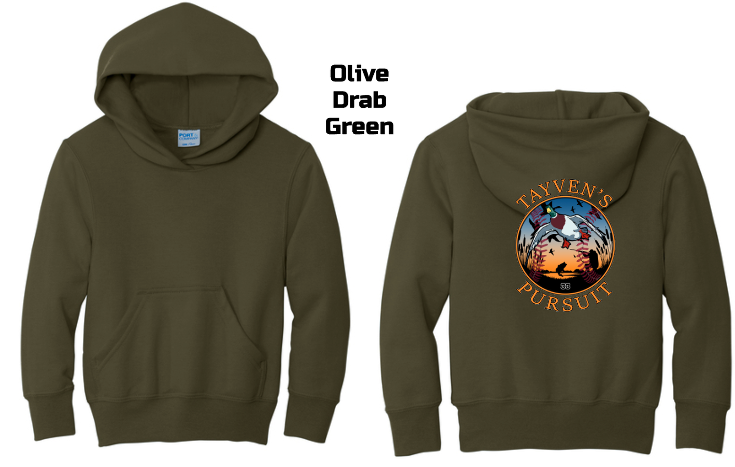 Olive Drab Green - Back Logo