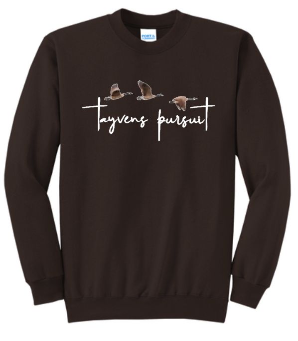 Dark Chocolate Brown - Embroidered Duck