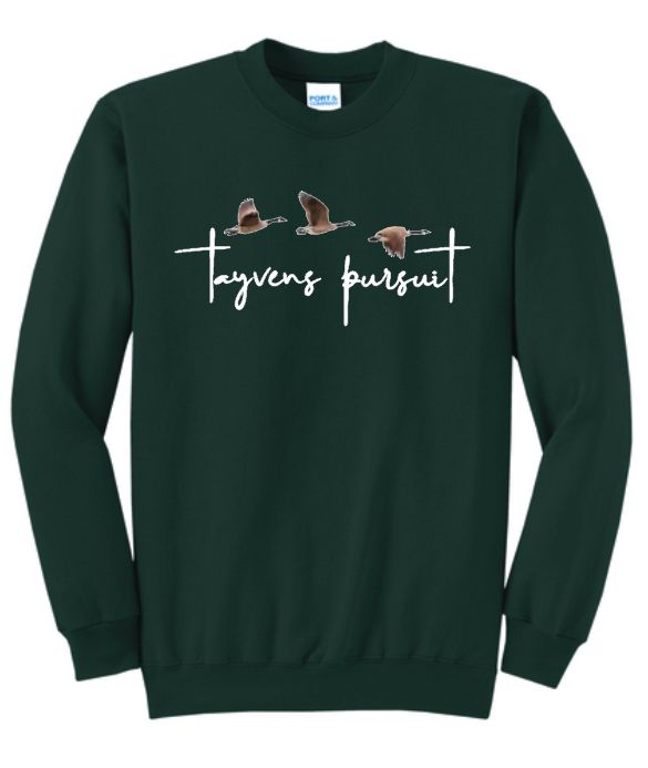 Dark Green - Embroidered Duck