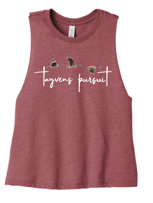 Heather Mavee Bella&amp;Canvas Crop Tank - Duck Print