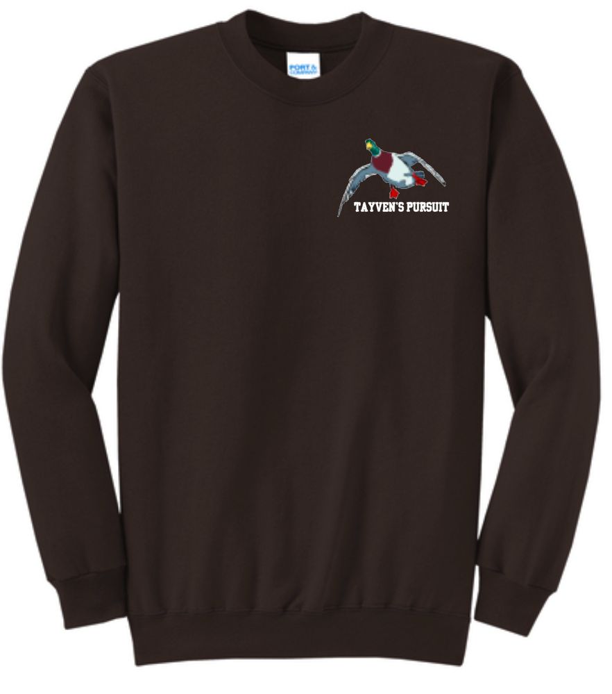Dark Chocolate Brown - Embroidered Duck