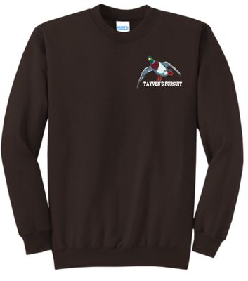 Dark Chocolate Brown - Embroidered Duck