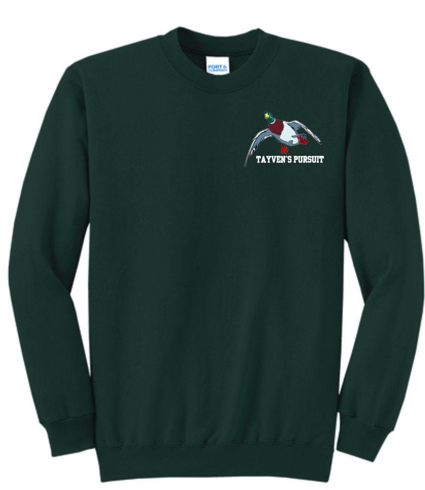 Dark Green - Embroidered Duck