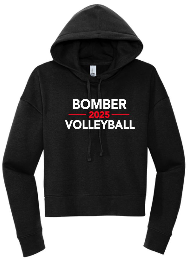 Bomber Volleyball District Cropped Hooded Sweatshirt