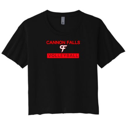 Cannon Falls Volleyball Next Level Cropped Tee