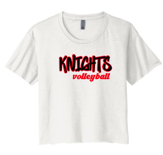 Knights Volleyball Next Level Cropped Tee