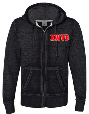 KWVB Vintage Zip Up Hoodie
