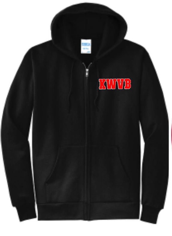 KWVB  Full Zip Hooded Sweatshirt