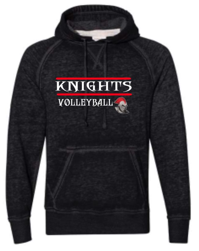 Knights Volleyball Logo Vintage Hoodie