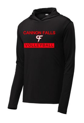 Cannon Falls Volleyball Performance Hooded Tee