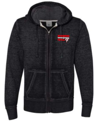 Bombers Football Vintage Zip Up Hoodie