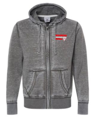 Bombers Football Vintage Zip Up Hoodie
