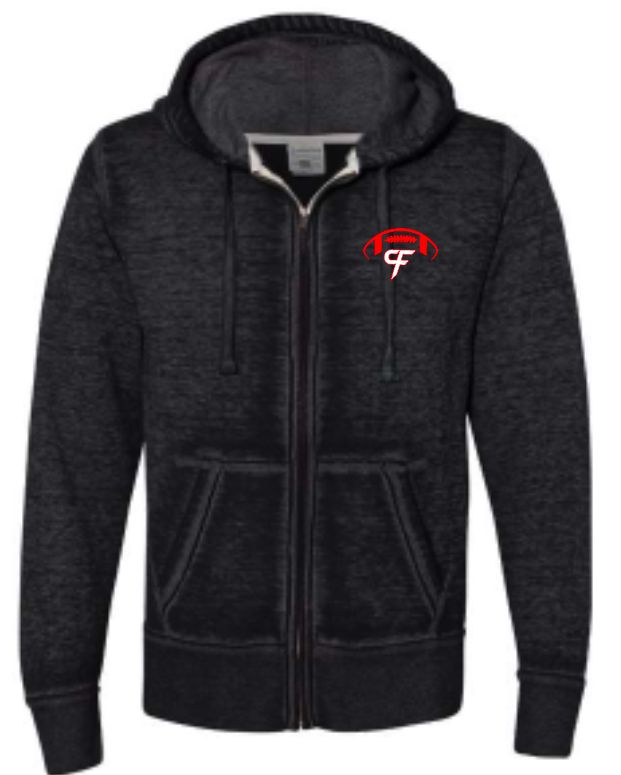 CF Football Vintage Zip Up Hoodie