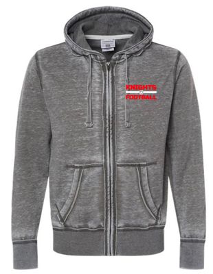 Knights Football Vintage Zip Up Hoodie