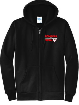 Bombers Football Full Zip Hooded Sweatshirt