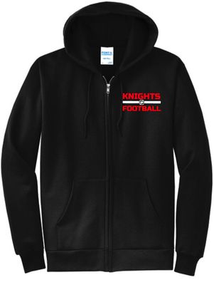 Knights Football Full Zip Hooded Sweatshirt