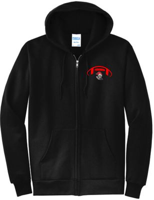 KW Football Full Zip Hooded Sweatshirt