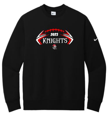 Knights Football 2025 Football Nike Crewneck