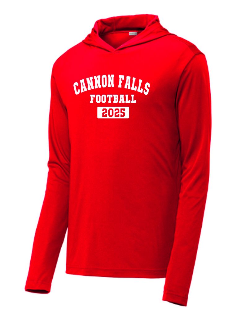 Cannon Falls Football Performance Hooded Tee