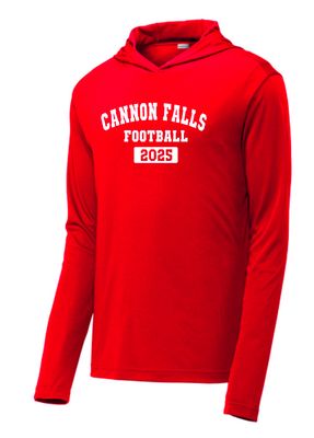 Cannon Falls Football Performance Hooded Tee