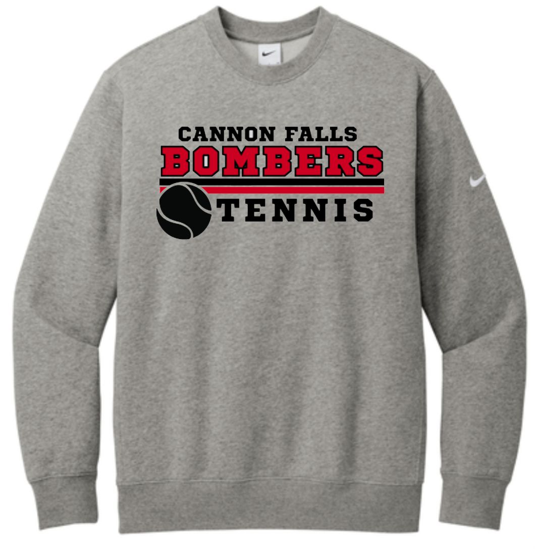 Bomber Tennis 2025 Nike Crewneck Sweatshirt- Adult Sizes