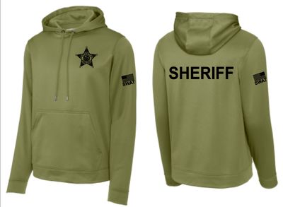 Olive Drab Performance Hooded Sweatshirt
