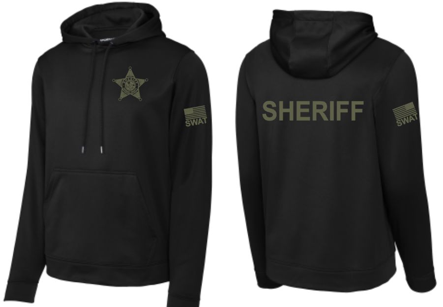 Black Performance Hooded Sweatshirt