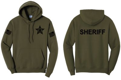 Olive Drab Hooded Sweatshirt