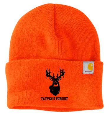 Carhartt Orange Beanie Embroidered Buck