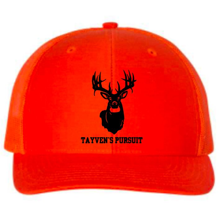 Orange Embroidered Buck