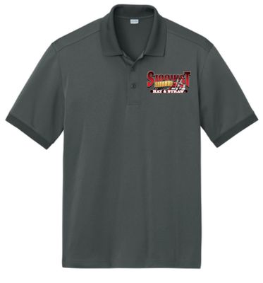 Men's Cornerstone Metal Grey Polo - Hay &amp; Straw