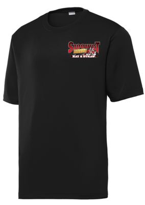 Black Sport Tek Tee - Small Chest Logo - Hay &amp; Straw