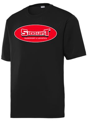 Black Sport Tek Tee - Big Chest Logo - Transport &amp; Logistics