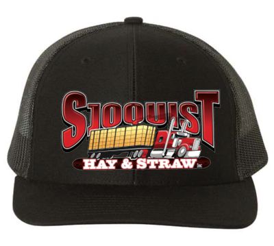 Richardson 112 - Black - Big Logo Hay &amp; Straw