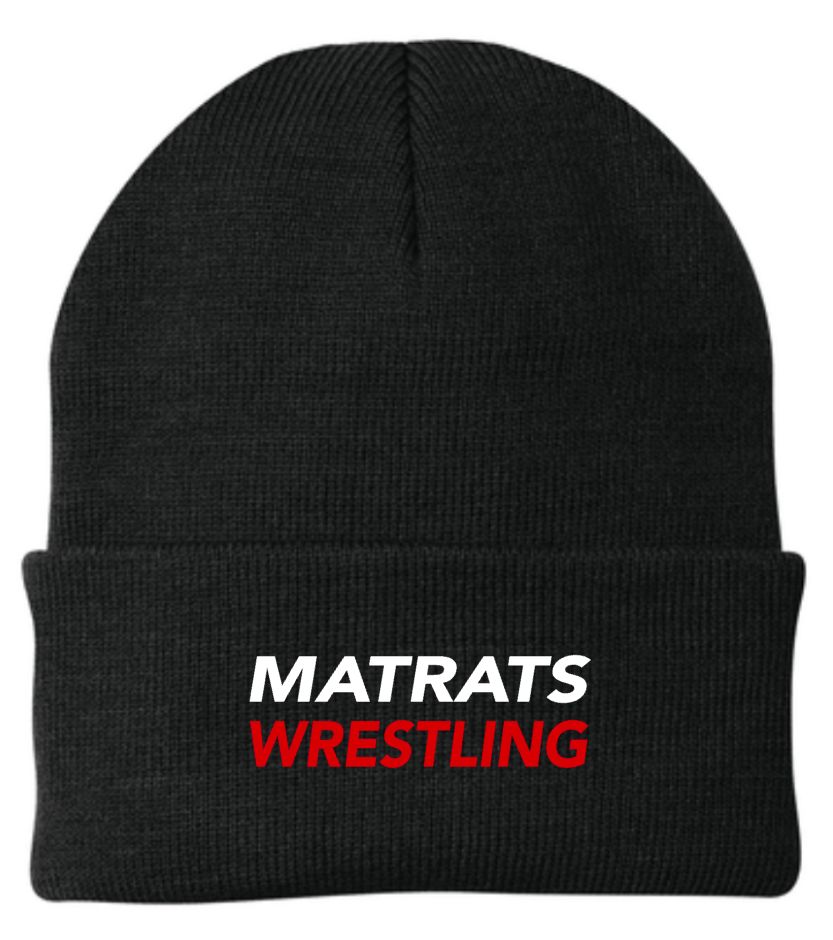 Matrats Wrestling Embroidered Beanie