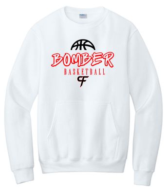 Bomber Basketball Crewneck With Pocket