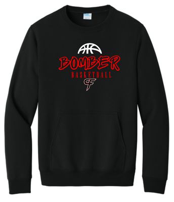 Bomber Basketball Crewneck With Pocket