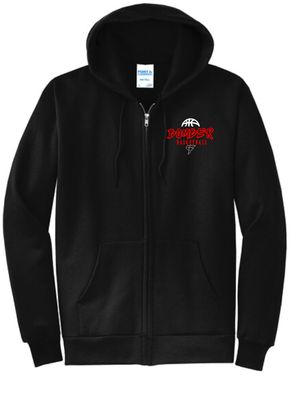 Bomber Basketball Full Zip Hooded Sweatshirt