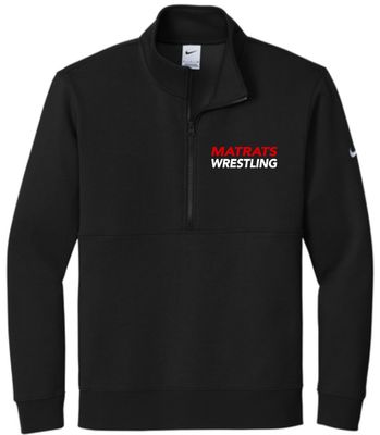 Matrats Wrestling Nike Club Fleece Sleeve Swoosh 1/2-Zip