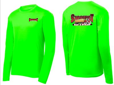 Neon Green Sport Tek Long Sleeve Tee - Small Enterprises/Big Hay &amp; Straw