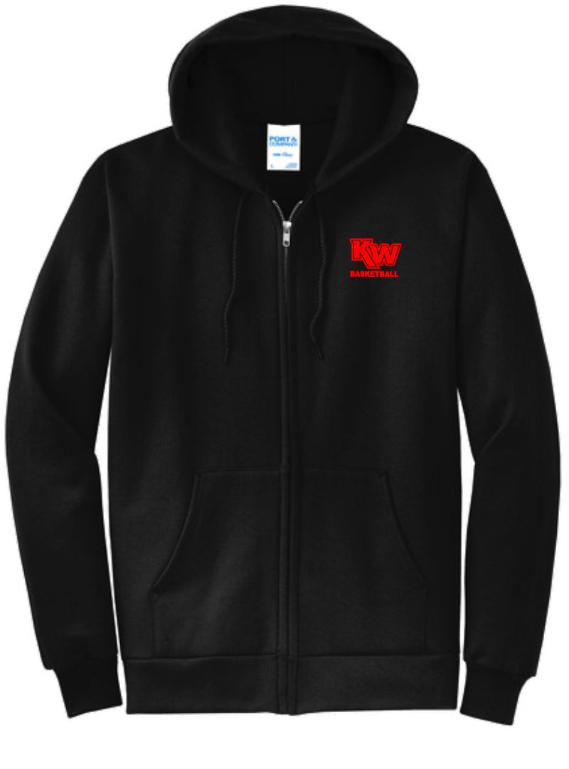 KW Basketball Full Zip Hooded Sweatshirt