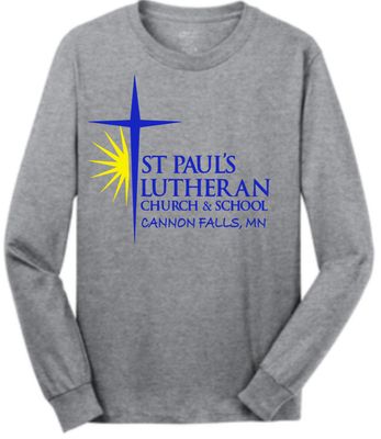 St. Paul Lutheran Long Sleeve T-Shirt (Large Front Option)
