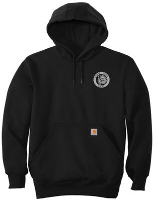 Black Carhartt Rain Defender Heavyweight Hooded Sweatshirt