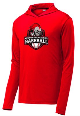 KW Baseball #3 Performance Hooded Tee