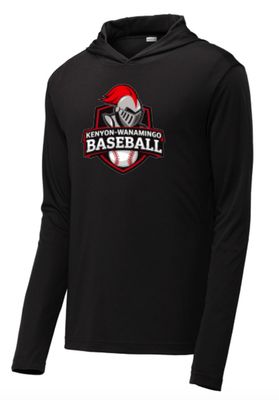 KW Baseball #3 Performance Hooded Tee