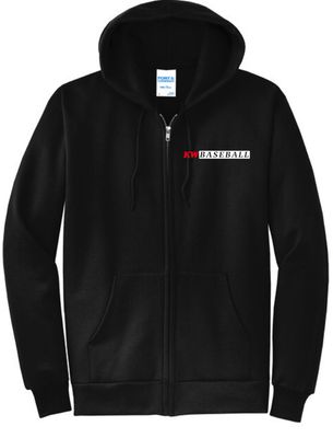 KW Baseball #2 Full Zip Hooded Sweatshirt