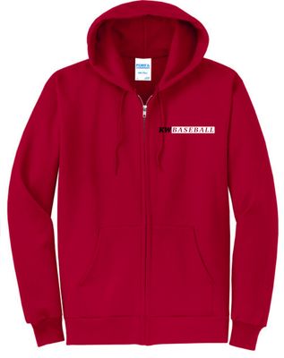 KW Baseball #2 Full Zip Hooded Sweatshirt